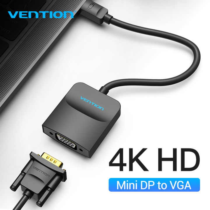 Vention Mini DisplayPort to VGA Adapter 1080P Thunderbolt 2 VGA Converter for  Projector Mini DP to VGA Adapter