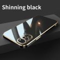 COROGI for Motorola Moto G22 Back Cover Luxury 6D Plating Square Frame Shiny Case Camera Lens Protection Soft Silicone Mobile Phone Cases. 