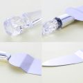 Hot Selling Stainless Steel Knife Acrylic Clear Handle Cake Knife Set of 2 Personalized Scoop Serving Set Birthday Gift Party Accessories Decorating Tools. 