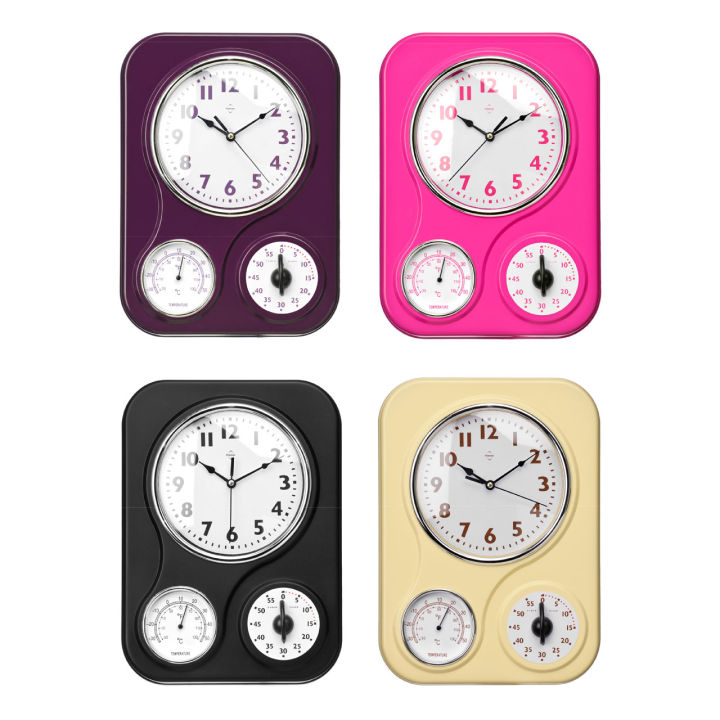 Hot%20Pink%20Timer/Temperature%20Display%20Wall%20Clock%20-%20Premier%20Home%20-%20Image%203