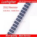 50PCS 2512 SMD Resistor 1W 1% 0.1R 0.1 0.05 49.9 1 22 0.5 12 4.7 20R 10K 100 1.2K 39 3920 43200 Ohm 0.1ohm R100 R10 0.05R 49R9. 
