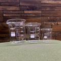 Glass Beaker set of 100ml, 250ml, 500ml Pyrex, Low Form Griffin, Borosilicate 3.3 Glass, marking Scale, Graduated. Glass Beaker High Quality, Laboratory use. 