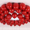 100 PCs Red Balloons Romantic Wedding Couple Room Decor. 