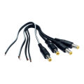 DC Pins 12V DC Power Pin Cable for CCTV Cameras (Pack of 4 Cables). 