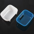 Pet Hamster Bathroom Bath Sand Room Sauna Toilet Blue White 10x7x7cm. 