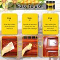 Beeswax Furniture Polish, Wood Seasoning Beeswax for Furniture Waterproof & Repair Wood Wax for Floors Cabinets to Protect & Care. 