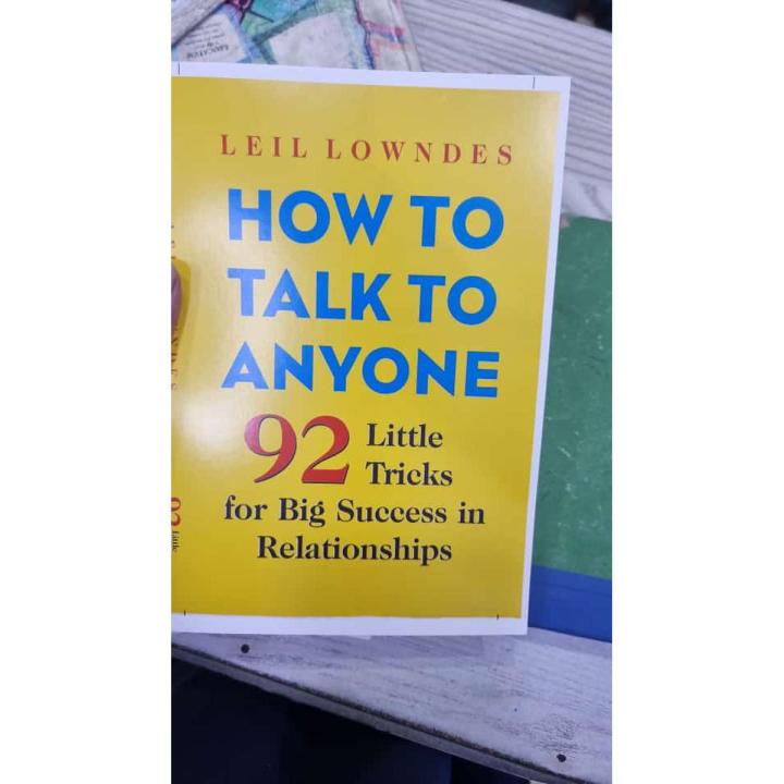 HOW TO TALK TO ANYONE