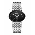 NEW RADO FLORENCE CLASSIC BLACK DIAL WITH DIAMONDS WOEN'S WATCH - 079.3913.4071. 