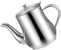 1.2L Capacity Stainless Steel Kettle Teapot with Side Handle, Stainless Steel Stovetop Tea kettle Oil Pot Salad Oil Dispenser Grease Container,. 