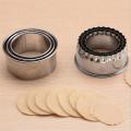 3pcs/set 304 Stainless Steel Cutter Dumplings Mould Kitchen MakNEWer Dumpling Skin Device dough press Pancake Tools Wrappers Molds. 