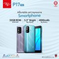 ITEL P17 Pro Smart Phone - 5.5"inch Bright Big Display - Ram 2GB - Rom 32GB - 4000mAh. 