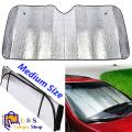 Car Windscreen Windshield Sun Shade Aluminum Foil For Car Sun Visor Foldable Rear Window 127*60cm Best for Suzuki Alto, Cultus, KIA Pecanto , Mehran, Khyber, Core  (Silver). 