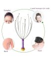 Manual Head Massager-Scalp Head Massage Outlet-Head Scalp Massager Steel Scalp Prongs Scratcher-Handy head massager Neck Scalp Massage Head Massager tools Equipment Stress Relax Stainless Steel Handle Manual Health Care-Handy Head Massager. 