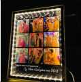 Magic Mirror LED Photo Frame | Birthday Gift Photo Frame | 3D Effect Frame with Lights | Photo Frames | magic mirror photo frame with led light | Couple Gift Frame | Frame Size Length is 10 Inch & Width is 8 Inch. 