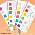 Pocket Watercolor Painting Book, 2022 New Wonderful Forest Paint with Water Book Magic Water Coloring Books for Kids, Paint Bookmark Travel Pocket Watercolor Kit (Deep Sea Exploration). 