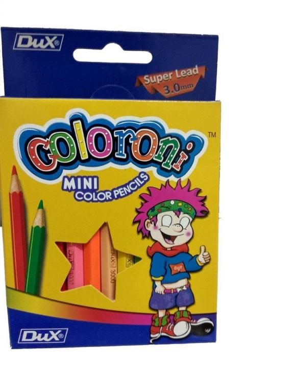 Coloroni 12 Mini Color Pencil Art # 3000 (1 Pcs) | Daraz.pk