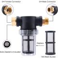 Sediment Filter Attachment Line Water Hose Filter, Garden Hose Filter for Pressure Washer Inlet Water. 