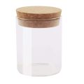 Techmanistan Pack of 4 - Mini Glass Bottles with Cork Stoppers for Arts & Crafts. 
