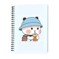 Cute Cartoon With Blue Hat Spiral Notebook - 7625. 