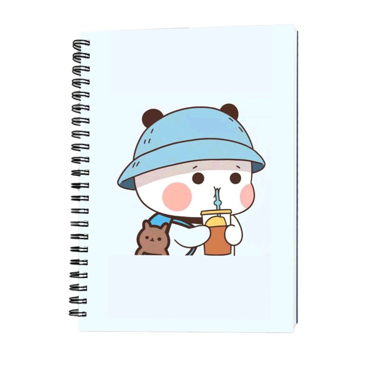 Cute Cartoon With Blue Hat Spiral Notebook - 7625