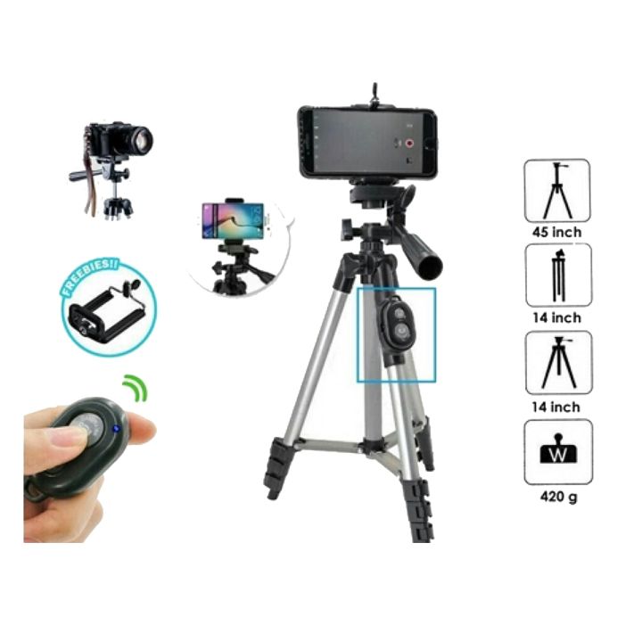 Portable%20Aluminum%20DK%203888%20Portable%20Foldable%20Camera%20&%20Mobile%20Tripod%20With%20Bluetooth%20Wireless%20Remote%20shutter%20aluminum%20tripod%20mobile%20tripod%20-%20Image%204