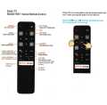 New Voice Remote Control for Hitachi TCL Smart TV LED with Google Assistant & Netflix Button. 