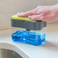 2 In 1 Soap Pump Dispenser & Sponge Holder For Dish Soap And Sponge For Kitchen Sponge Caddy For Dish Soap Bathroom Storage. 