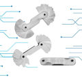 Stainless Steel Radius Gauge, Portable Concave Convex External Internal Arc Measuring Tool Radius Fillet Gauge Set(5Pcs) - Silver. 