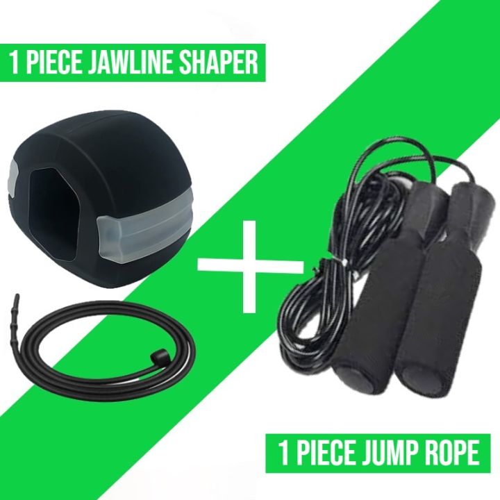 1 Piece Fitness jump rope with 1 Piece Jawline Exercise ball Jawline shaper chew for men