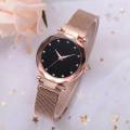 [Stylish]- Rose Gold Ladies Wrist Watch For Women Magnetic & Waterproof. 