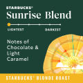 Starbucks Sunrise Blend, Starbucks Blonde Roast Ground Coffee, 100% Arabica, 12 oz 340g. 