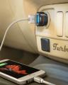 24W - 4.8A - Dual USB Car Charger - Black. 
