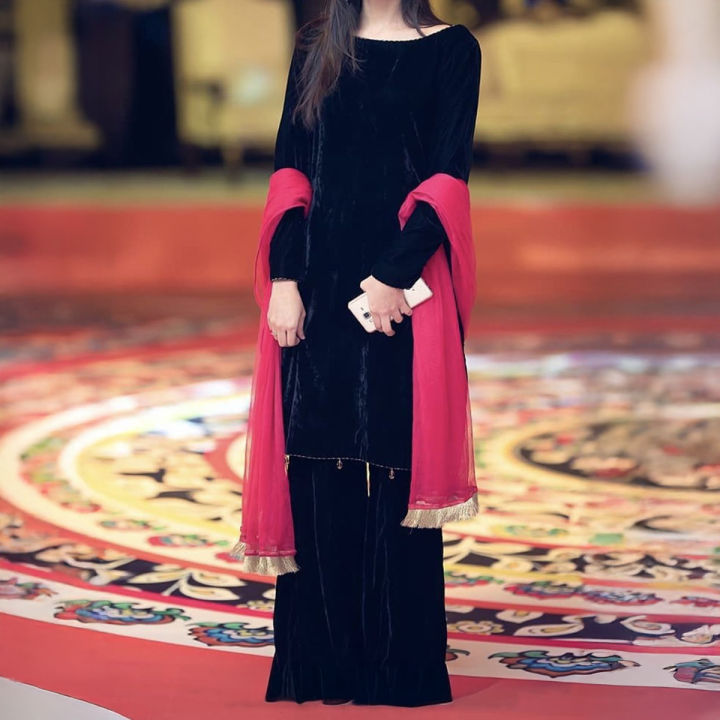 white christmas dresses ANNA TEAL - Luxury Pakistan Couture main image 1