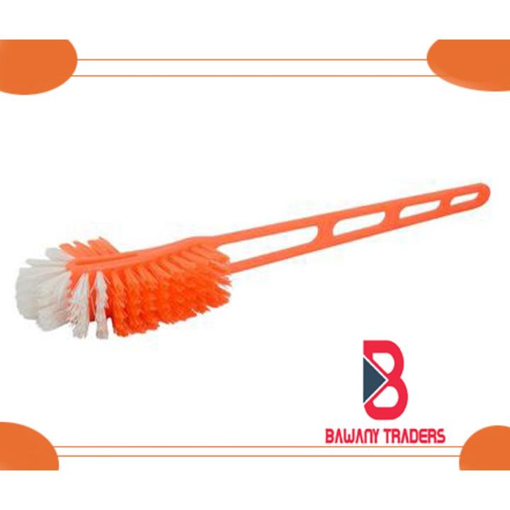 Toilet Brush, Double Sided Toilet Cleaning Brush, Plastic Double sided Hockey Toilet Brush
