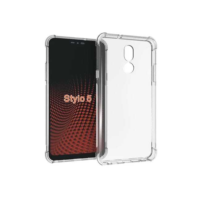 LG Stylo 5 Case Silicone Soft Clear Shockproof Cover