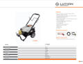 LUTIAN - LT16MC - 2200 Watts / 3  HP - 140 Bar -Portable Self Priming Commercial Induction Motor High Pressure Washer. 