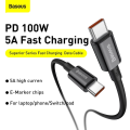 Baseus Superior 100W Fast Charging Type C to Type C Cable -1m. 