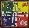Safdar Mart- Multicolored Carpet Mat Printed Ludo/Dice game Ludo/Gift Game /Ludo Two Sizes 20"x20" & 24"x24" (2x2 feet), Handmade UDO Kids Rug & Carpet Baby Multifunctional Mat for Kids Play Room Décor for Nursery Kids Room 0-12 years kids. 