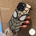 Spider Man Phone Case Compatible for Samsung A16 A11 A06 A15 A24 A35 A12 A53 A05 A05s A34 A51 A50s A30s A55 A03s A14 A04s A20 A31 A54 A32 A10 A25 Luxury Electroplated Shock-absorbing Lenses. 