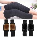 1 Pair Knee Brace Thermal Winter Sleeves Long Warm Leg Sleeve Wool Pad Support. 