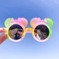 【hot】 Fashion Children's Sunglasses Baby Anti-Radiation Sun Glasses Girl Boy Cute Cartoon Bear Anti-Glare Sunglasses Stylish Goggles. 