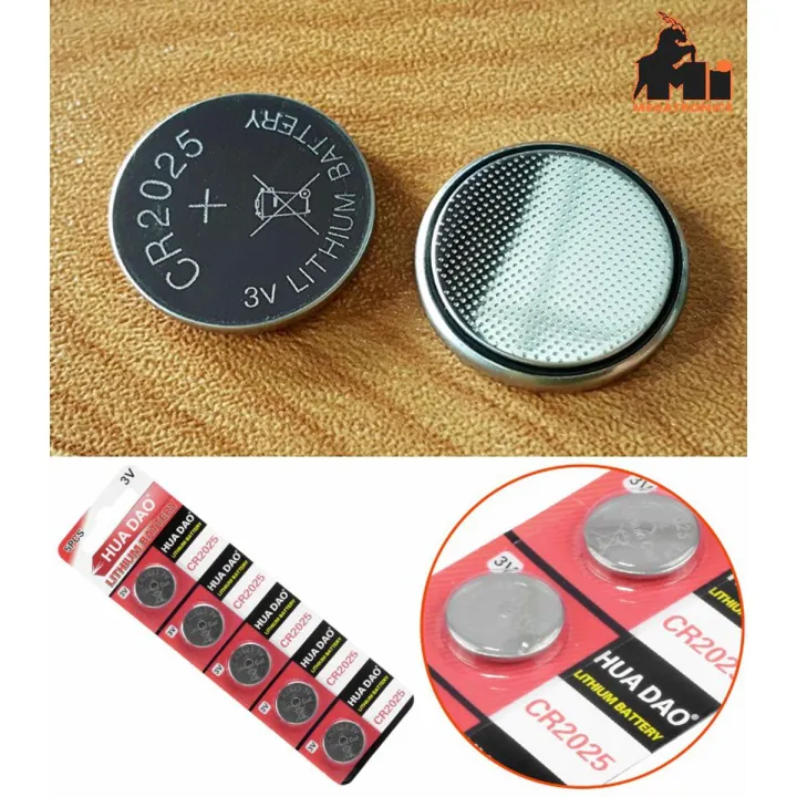 5pcs 3V Button Battery CR2025 DL2025 BR2025 KCR2025 coin Cell Lithium ...