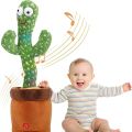 Dancing Cactus Toy with Recording - Rechargeable Operated Plush Funny Electronic Shaking Cactus Singing Dancing Cactus Twisting Cactus Cute Plush Toy Education Toy Plush Toy with Songs for Children Playing Birthday Gift Kids Toys. 