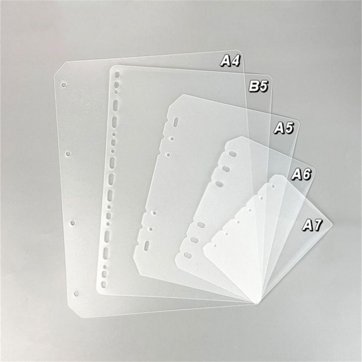 Universal Matte Transparent Agenda Inner Paper Board Page Loose-leaf ...