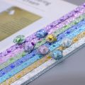 DIY Colorful Star Origami Paper Cartoon Art Craft Star Paper Strip Single Sided Lucky Star Scrapbooking Home Decoration. 