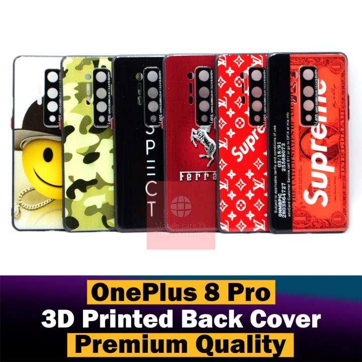 OnePlus Pro Back Cover Multicolour 3D Printed Design Button 1+8 Pro Case  For Boys