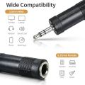 6.35mm To 3.5mm Jack Connector - Audio Stereo Plug Adapter (Connect SLR microphone with PC, Laptop). 