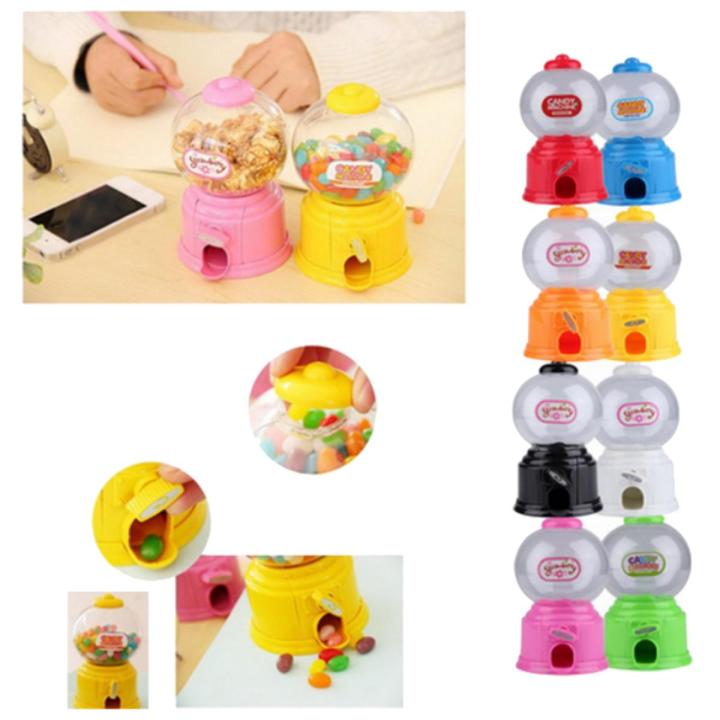 New e weet Mini Candy Machine Bubble Gumball Dipener Coin Bank Kid Toy Multicolor random,About 14.5 x 8.7cm