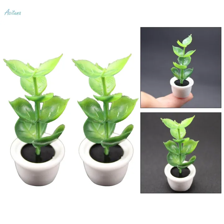 1/12%20Dollhouse%20Miniatures%20Tree%20Plants%20Model%20Garden%20Decoration%20Fairy%20Garden%20-%20Image%204