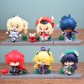2022 Hot Genshin Impact Anime Figure Battlefield Heroes Theme Series Action Figure KLEE/DILUC/VENTI/FISCHL/KAEYA Figure Doll Toy. 